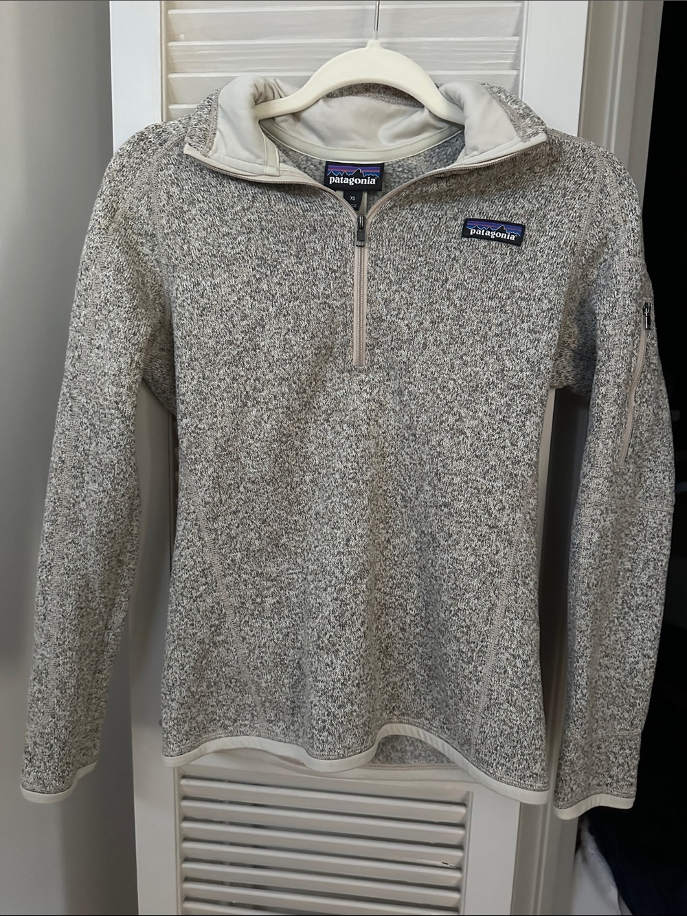patagonia better sweater 1/4 quarter zip pelican XS